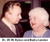 Dr. Vil M. Bykov and Becky London